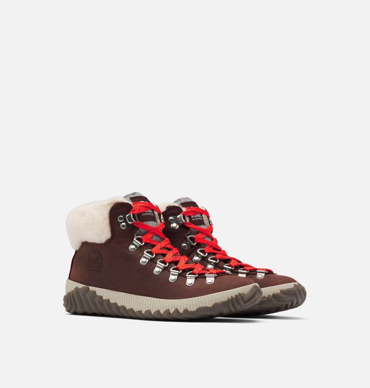 Sorel Out N About™ Plus Conquest Low - Womens Snow Boots Red - 639870PXU